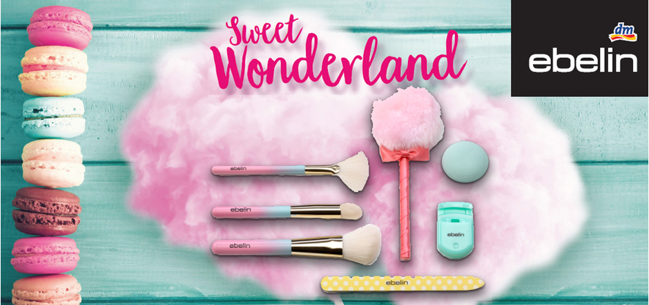 Preview: ebelin Sweet Wonderland – Make-Up Pinsel und mehr