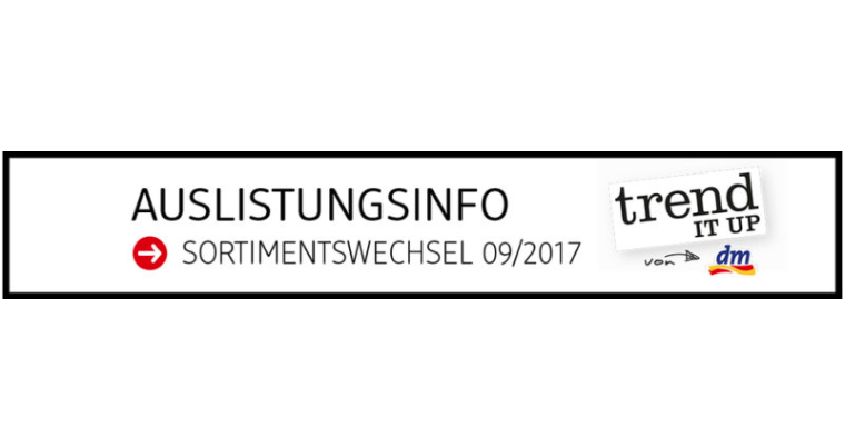 Auslistungsinfo zum trend IT UP Sortimentswechsel im September 2017