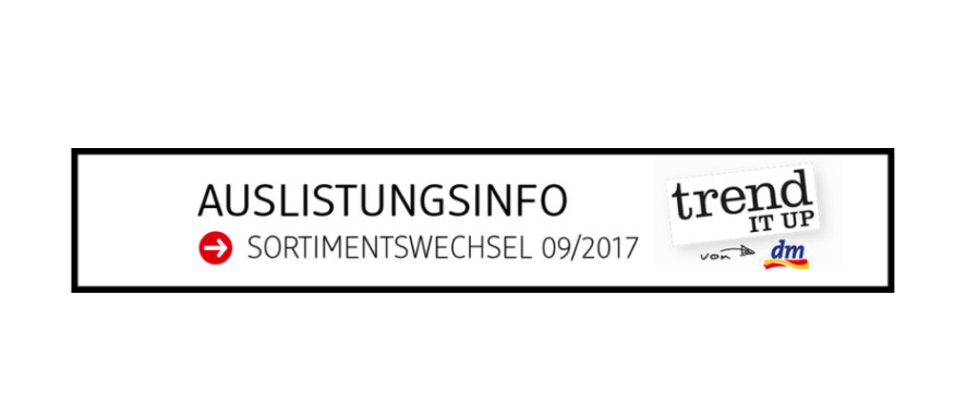 Auslistungsinfo zum trend IT UP Sortimentswechsel im September 2017