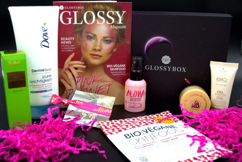 Glossybox Juli 2017 Pink Planet Edition