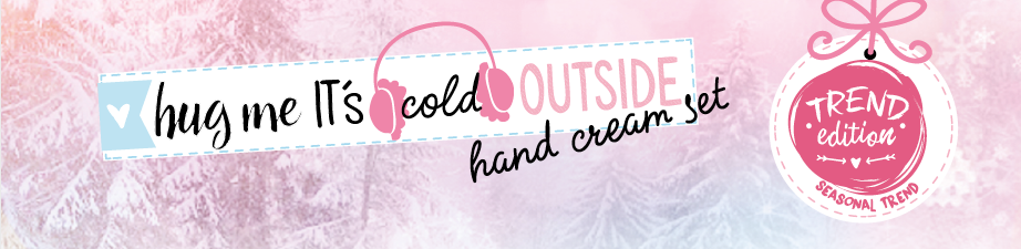 Es gibt Pflege auf die Hände mit dem limitierten essence Handcreme Set „hug me it’s cold outside“