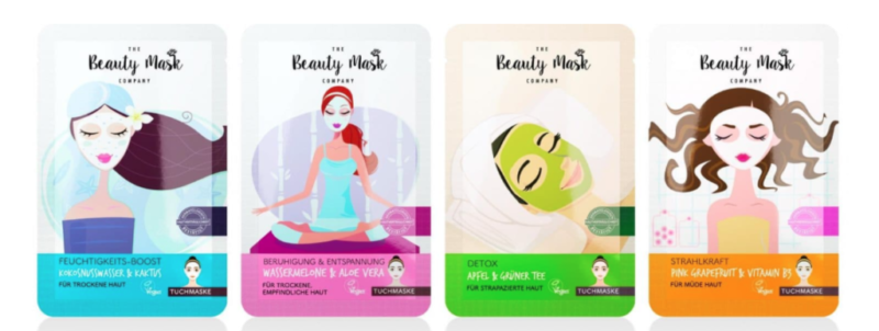 The Beauty Mask Company Tuchmasken