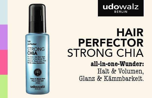 Nie wieder Bad Hair Days – mit dem STRONG Chia hair perfector Serum von udowalz!