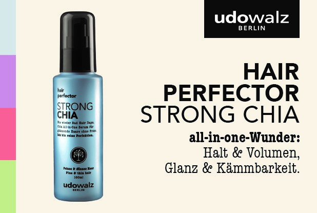 Nie wieder Bad Hair Days – mit dem STRONG Chia hair perfector Serum von udowalz!