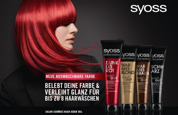 Farbkick für den grauen Herbst – SYOSS wash OUT!