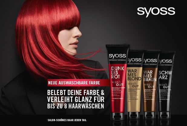 Farbkick für den grauen Herbst – SYOSS wash OUT!