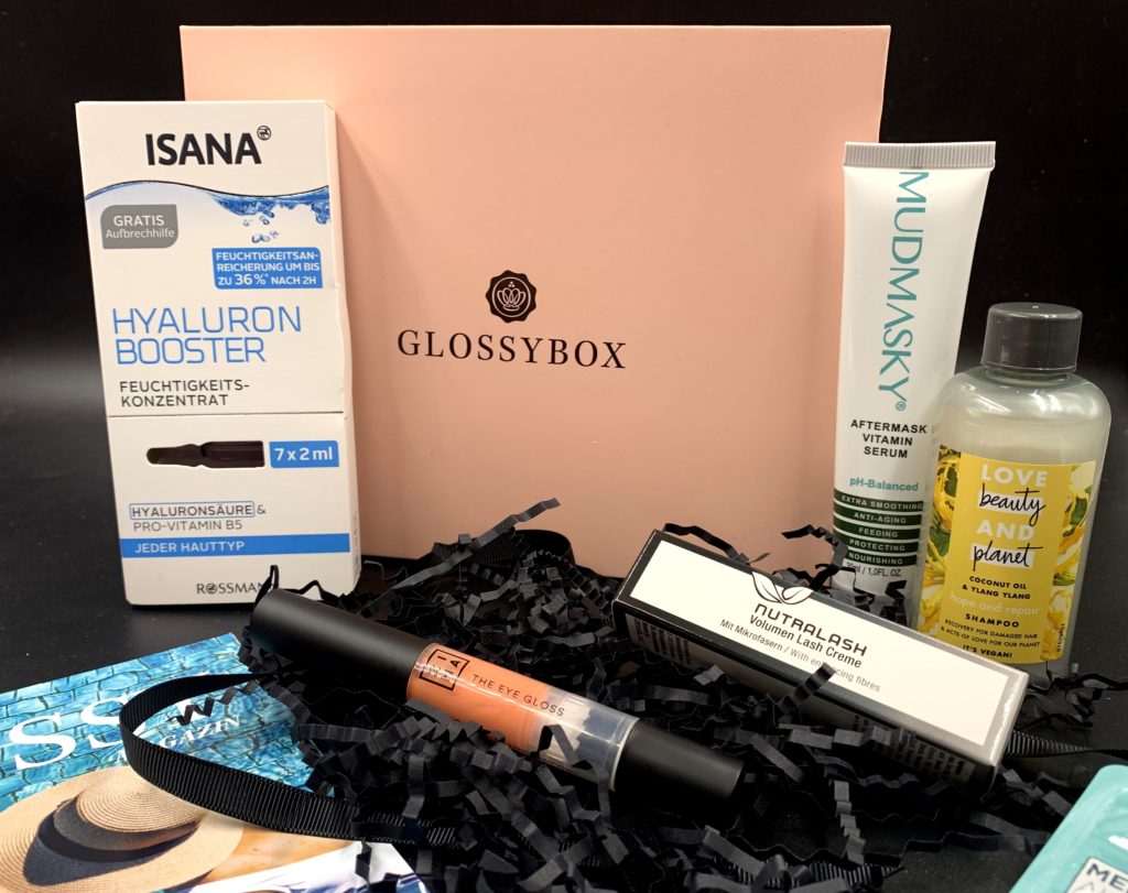 Glossybox Juli 2019 – #Stay hydrated Edition